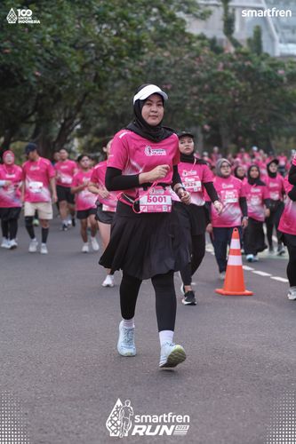 Race photo from Smartfren Run 2025 