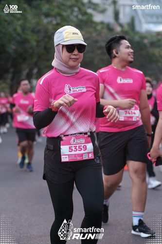 Race photo from Smartfren Run 2025 