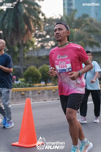 Race photo from Smartfren Run 2025 