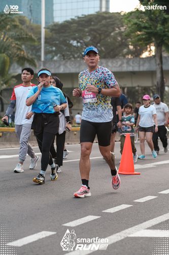 Race photo from Smartfren Run 2025 