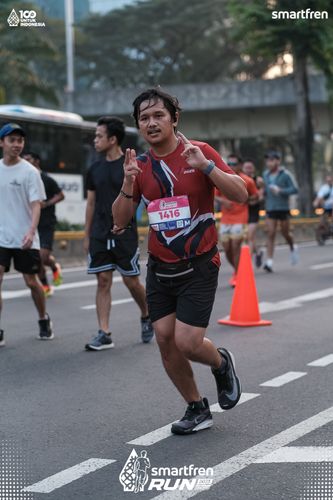 Race photo from Smartfren Run 2025 