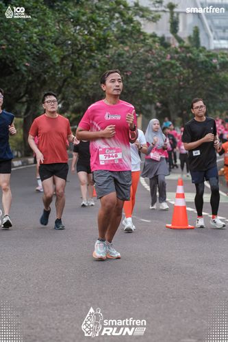 Race photo from Smartfren Run 2025 