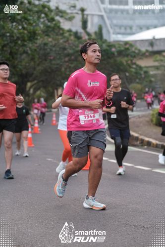 Race photo from Smartfren Run 2025 
