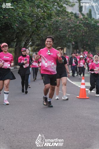 Race photo from Smartfren Run 2025 