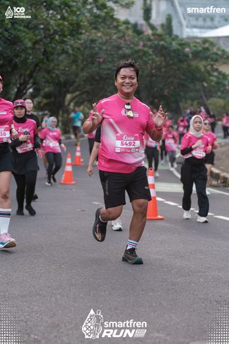 Race photo from Smartfren Run 2025 
