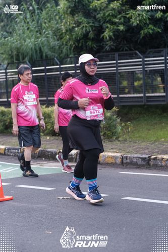 Race photo from Smartfren Run 2025 