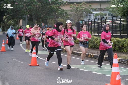 Race photo from Smartfren Run 2025 