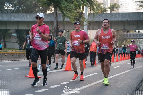 Race photo from Smartfren Run 2025 