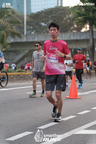 Race photo from Smartfren Run 2025 