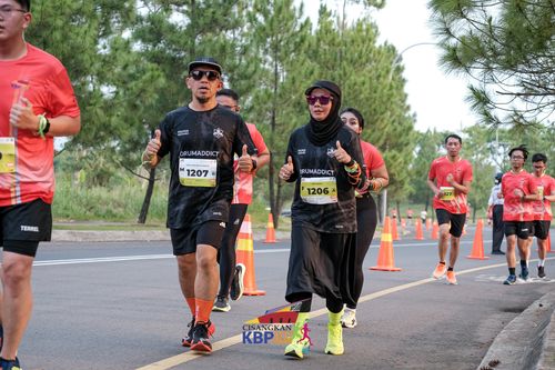 Race photo from CISANGKAN KBP CITY RUN 2025