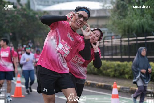 Race photo from Smartfren Run 2025 