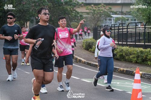 Race photo from Smartfren Run 2025 