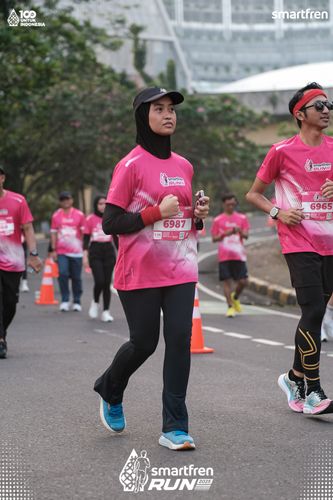 Race photo from Smartfren Run 2025 
