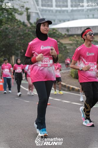 Race photo from Smartfren Run 2025 