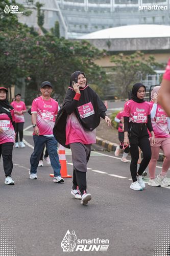 Race photo from Smartfren Run 2025 