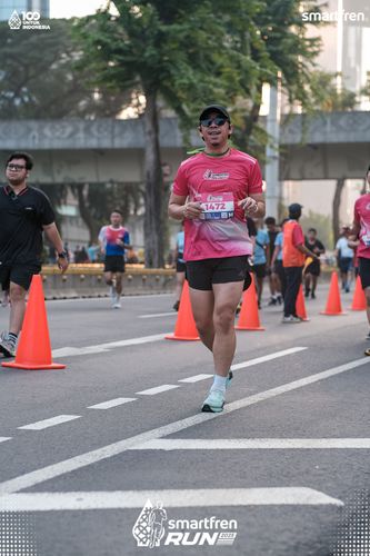 Race photo from Smartfren Run 2025 