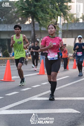 Race photo from Smartfren Run 2025 