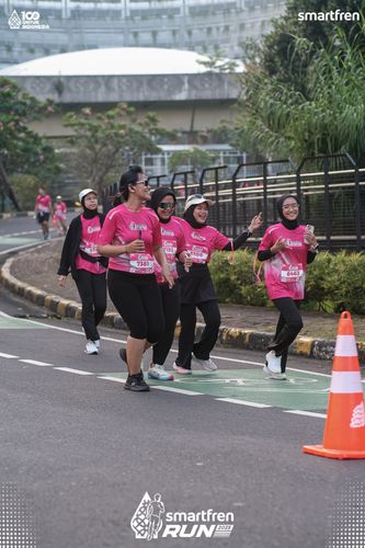 Race photo from Smartfren Run 2025 