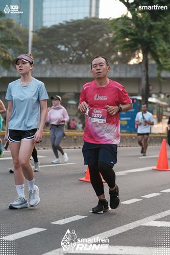 Race photo from Smartfren Run 2025 