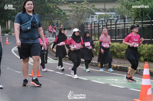 Race photo from Smartfren Run 2025 