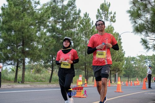 Race photo from CISANGKAN KBP CITY RUN 2025