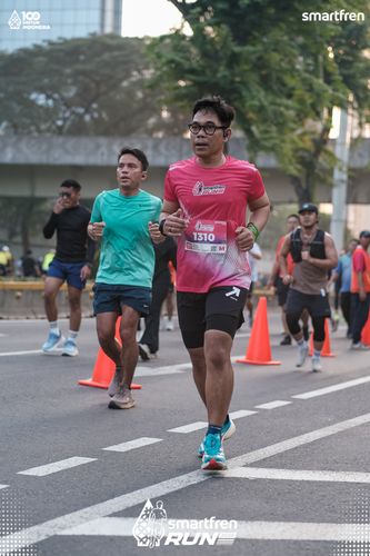 Race photo from Smartfren Run 2025 