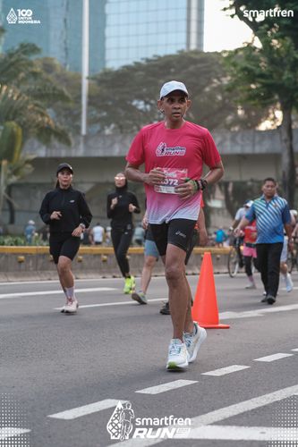 Race photo from Smartfren Run 2025 