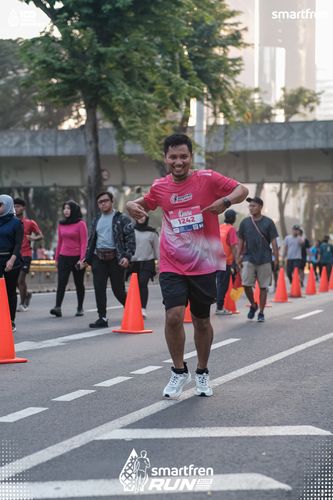 Race photo from Smartfren Run 2025 