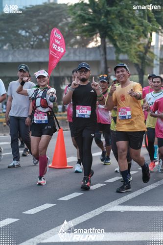 Race photo from Smartfren Run 2025 