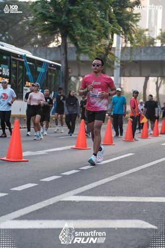 Race photo from Smartfren Run 2025 