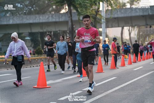 Race photo from Smartfren Run 2025 