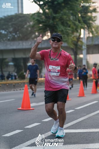 Race photo from Smartfren Run 2025 