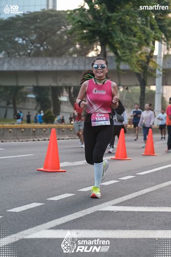 Race photo from Smartfren Run 2025 