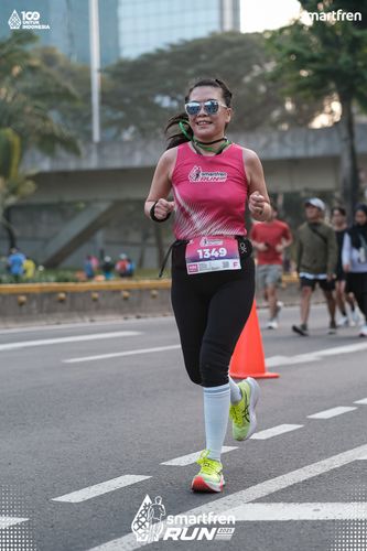 Race photo from Smartfren Run 2025 