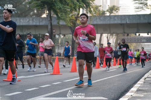 Race photo from Smartfren Run 2025 