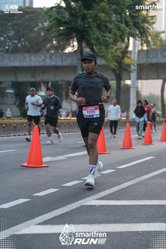 Race photo from Smartfren Run 2025 