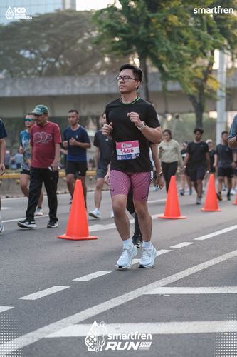 Race photo from Smartfren Run 2025 