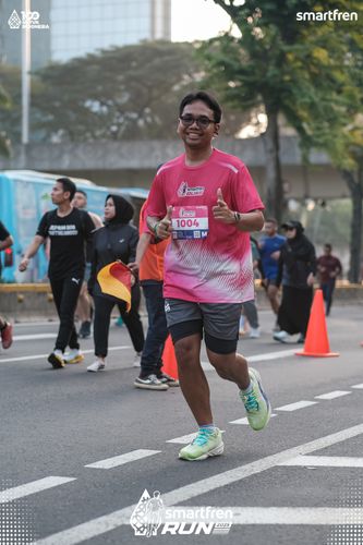 Race photo from Smartfren Run 2025 