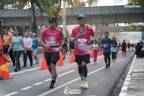 Race photo from Smartfren Run 2025 