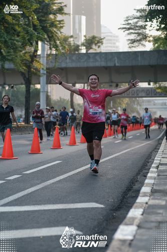Race photo from Smartfren Run 2025 