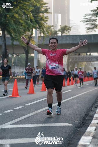Race photo from Smartfren Run 2025 