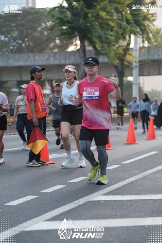 Race photo from Smartfren Run 2025 