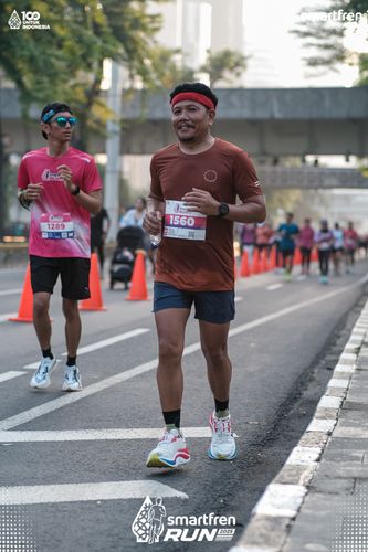 Race photo from Smartfren Run 2025 