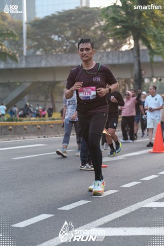 Race photo from Smartfren Run 2025 