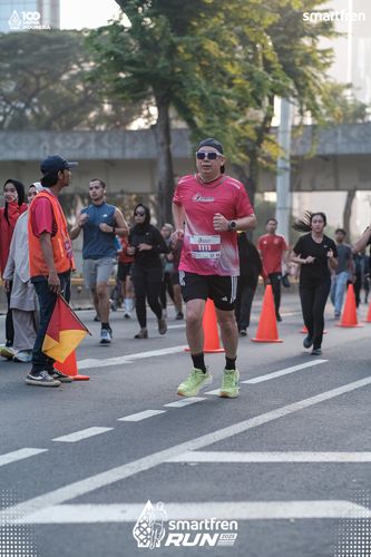 Race photo from Smartfren Run 2025 