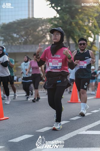 Race photo from Smartfren Run 2025 