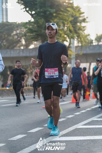 Race photo from Smartfren Run 2025 
