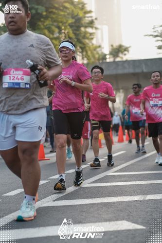 Race photo from Smartfren Run 2025 