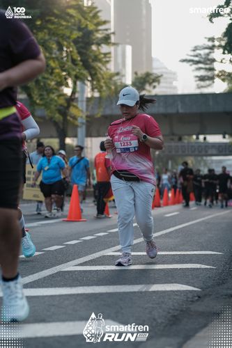 Race photo from Smartfren Run 2025 