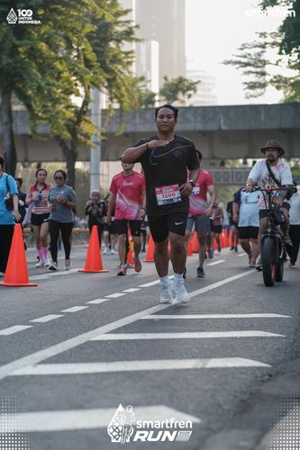 Race photo from Smartfren Run 2025 